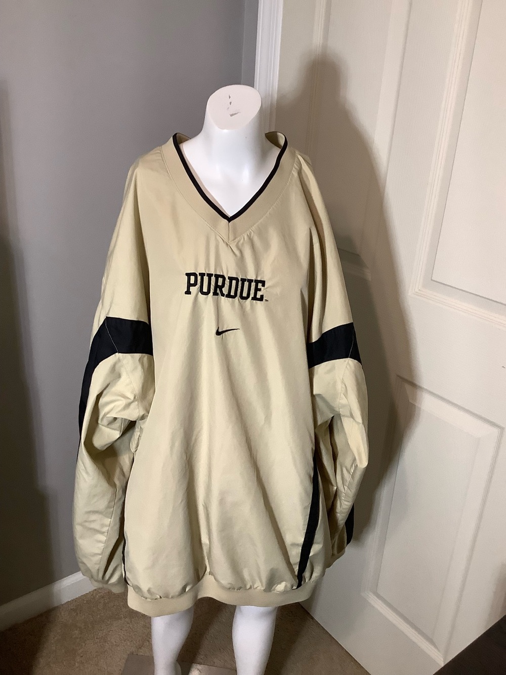 Men Vintage XL Nike Team Clima-Fit Purdue Boilermakers Windbreaker Jacket